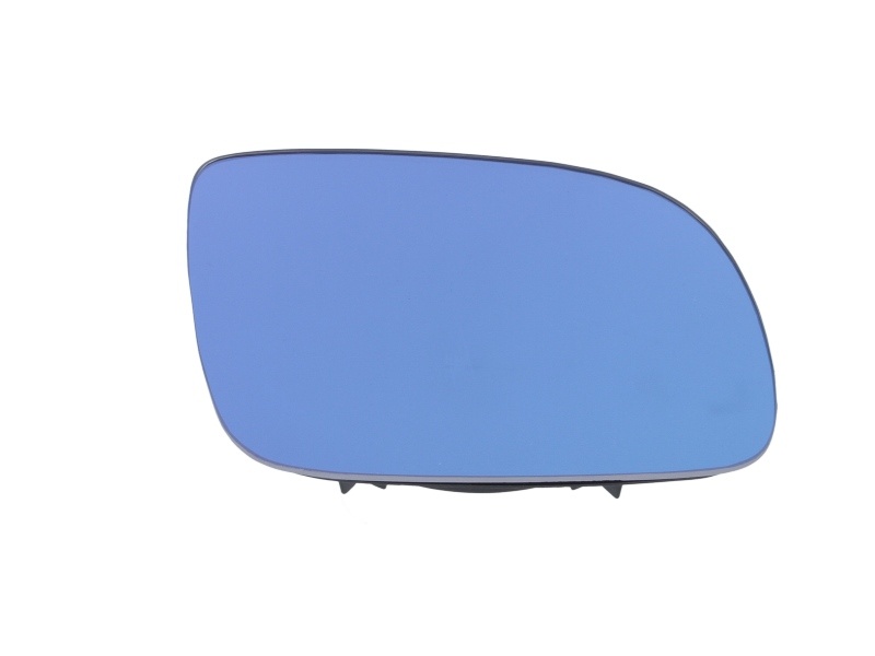Sticla oglinda laterala Dreapta potrivit AUDI 80 B3, A3, A4 B5, A6 C4, A6 C5, A8 D2, ALLROAD C5 1990-2005 - (convexa, albastru)