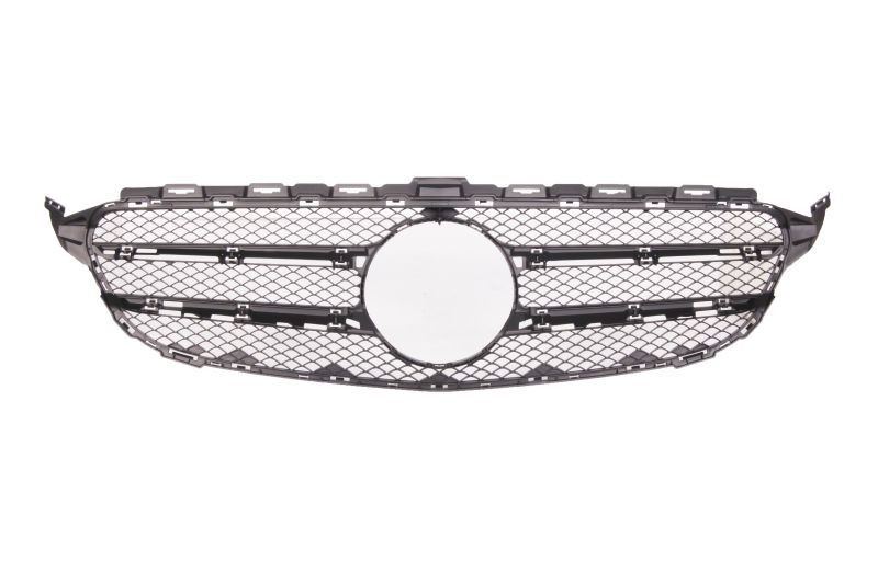 Grila radiator potrivit MERCEDES C (CL203), C (W205) 1.6-3.2 dupa 2001 2001-2004 - (AVANTGARDE, argintiu/crom/negru)