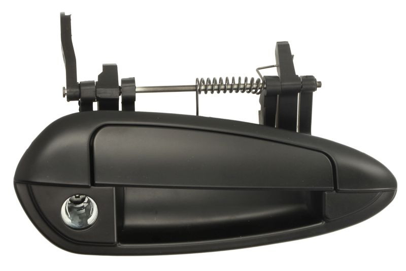 Maner usa Fata Dreapta exterior, cu locas incuietoare, grunduit negru potrivit ABARTH GRANDE PUNTO, PUNTO, PUNTO EVO; FIAT GRANDE PUNTO, PUNTO, PUNTO