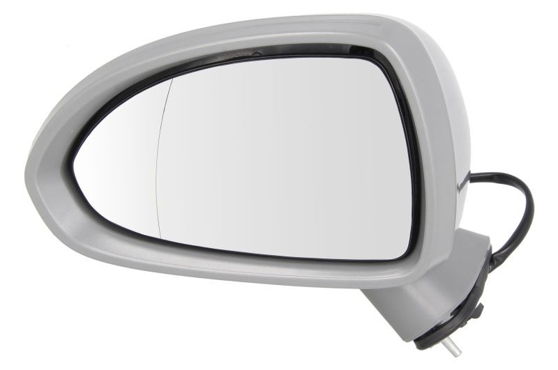 Oglinda stanga potrivit OPEL CORSA D, CORSA E 2006-2014 - electrica, asferic, incalzita, crom, grunduita