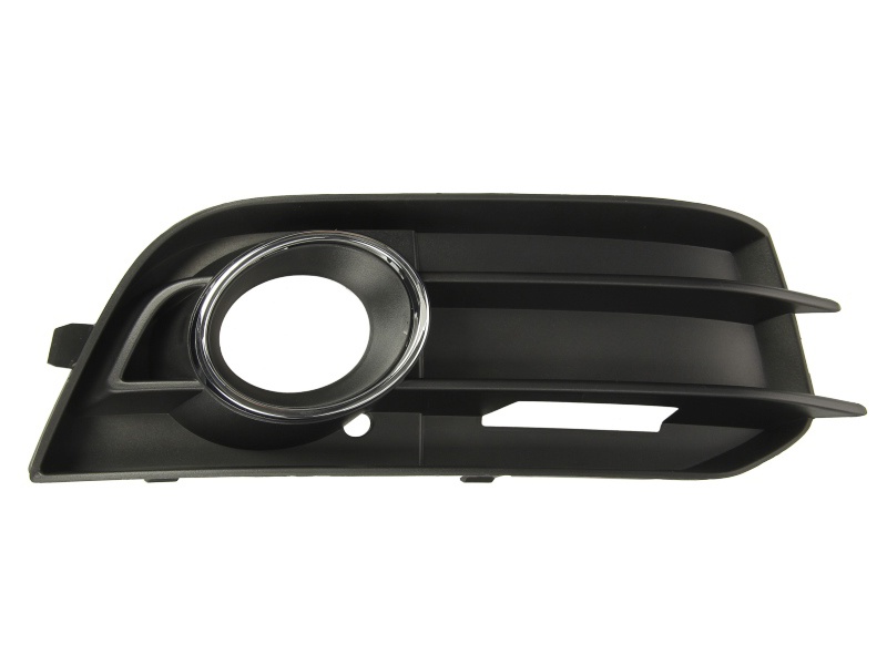 Capac bara fata Dreapta cu locas lampa ceata, crom/negru potrivit AUDI A1 2010-2018 dupa 2010