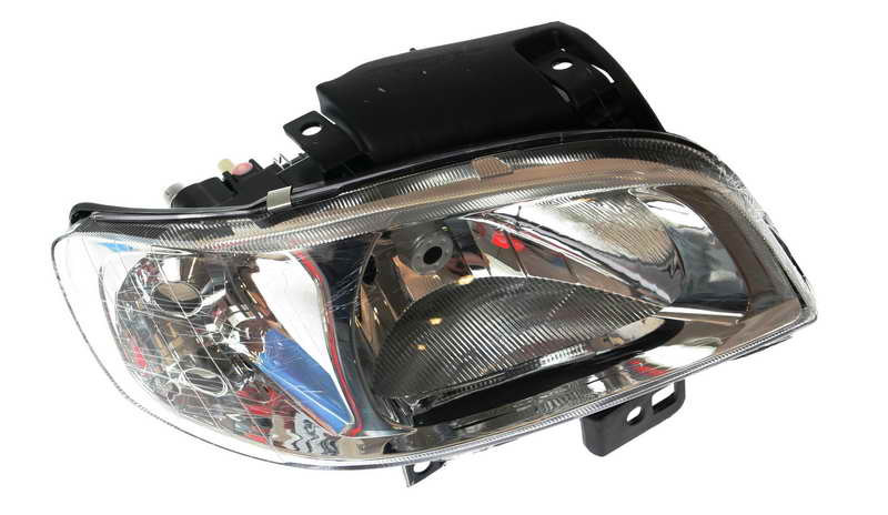Far Dreapta (halogen, H4, electric, fara motoras, culoare insertie: cromat, culoare semnalizator: transparent) potrivit SEAT CORDOBA, CORDOBA VARIO,