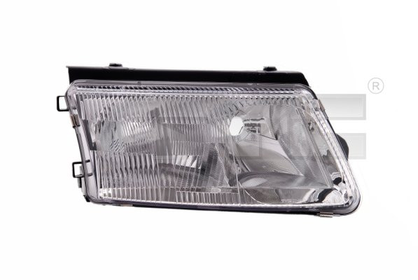 Far stanga potrivit VW PASSAT 1996-2000 - (H4/H7, reglaj electric, manual, fundal argintiu)