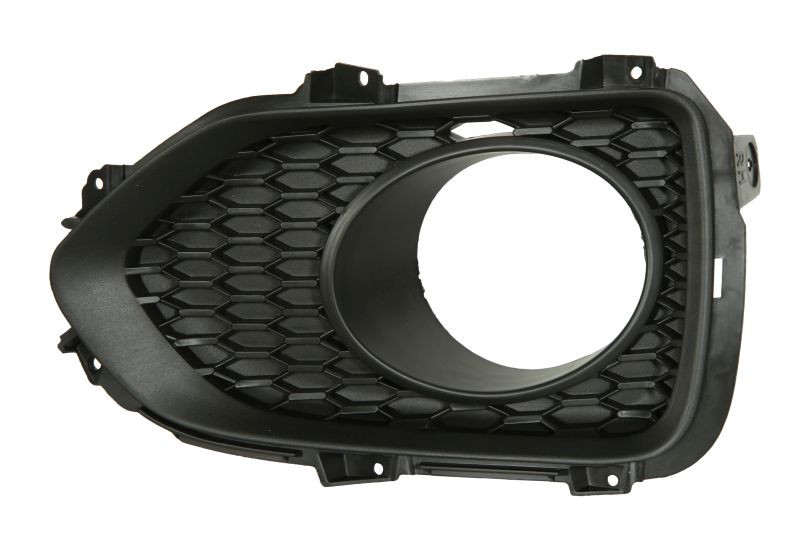 Grila bara fata Dreapta cu locas proiector, plastic, negru potrivit KIA SORENTO I, SORENTO II 2002-2015 2012-2014