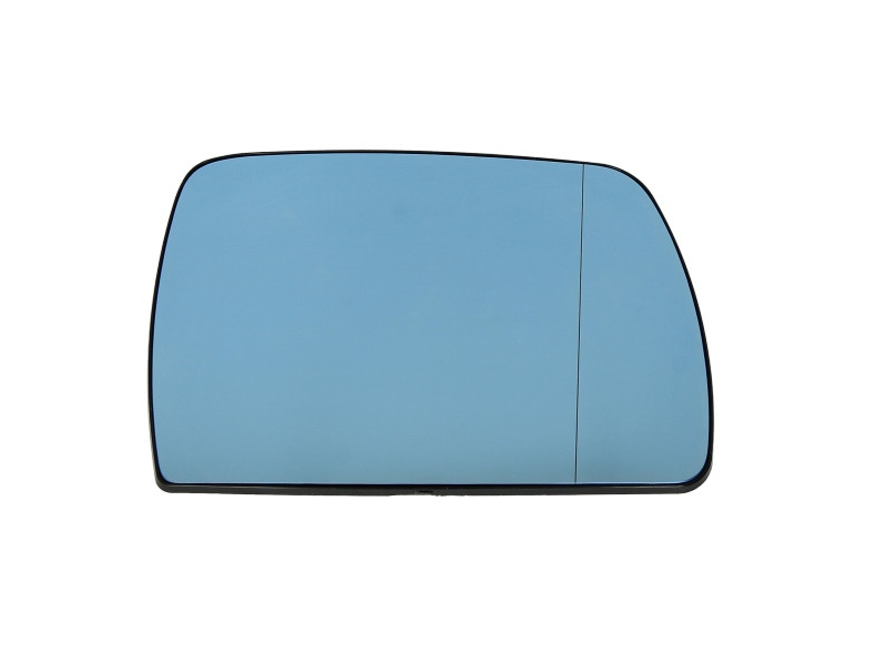 Sticla oglinda potrivit BMW X3 E83 dupa 2004 - exterioara dreapta asferica, incalzita, albastru