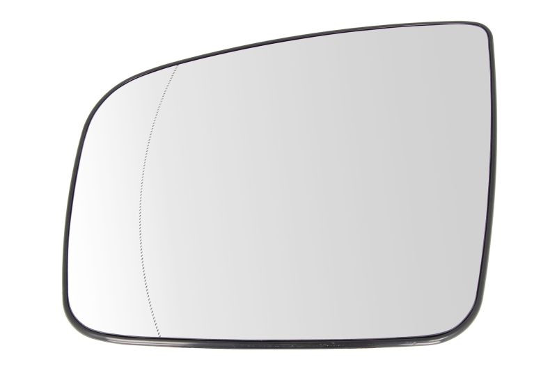 Sticla oglinda stanga potrivit MERCEDES VIANO 2010-2014 - asferic, incalzita, crom