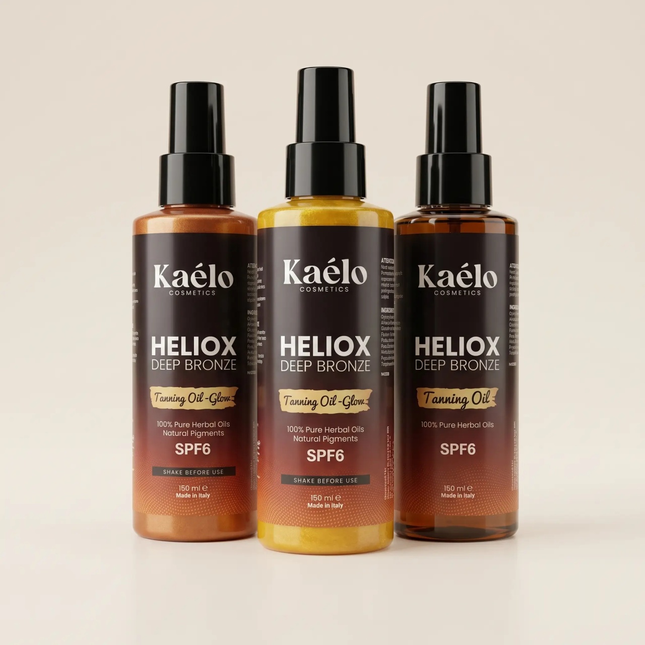 Pachet pentru bronz intens, glow auriu și piele cu aspect estival - HELIOX Summer Bronze Ritual SPF 6